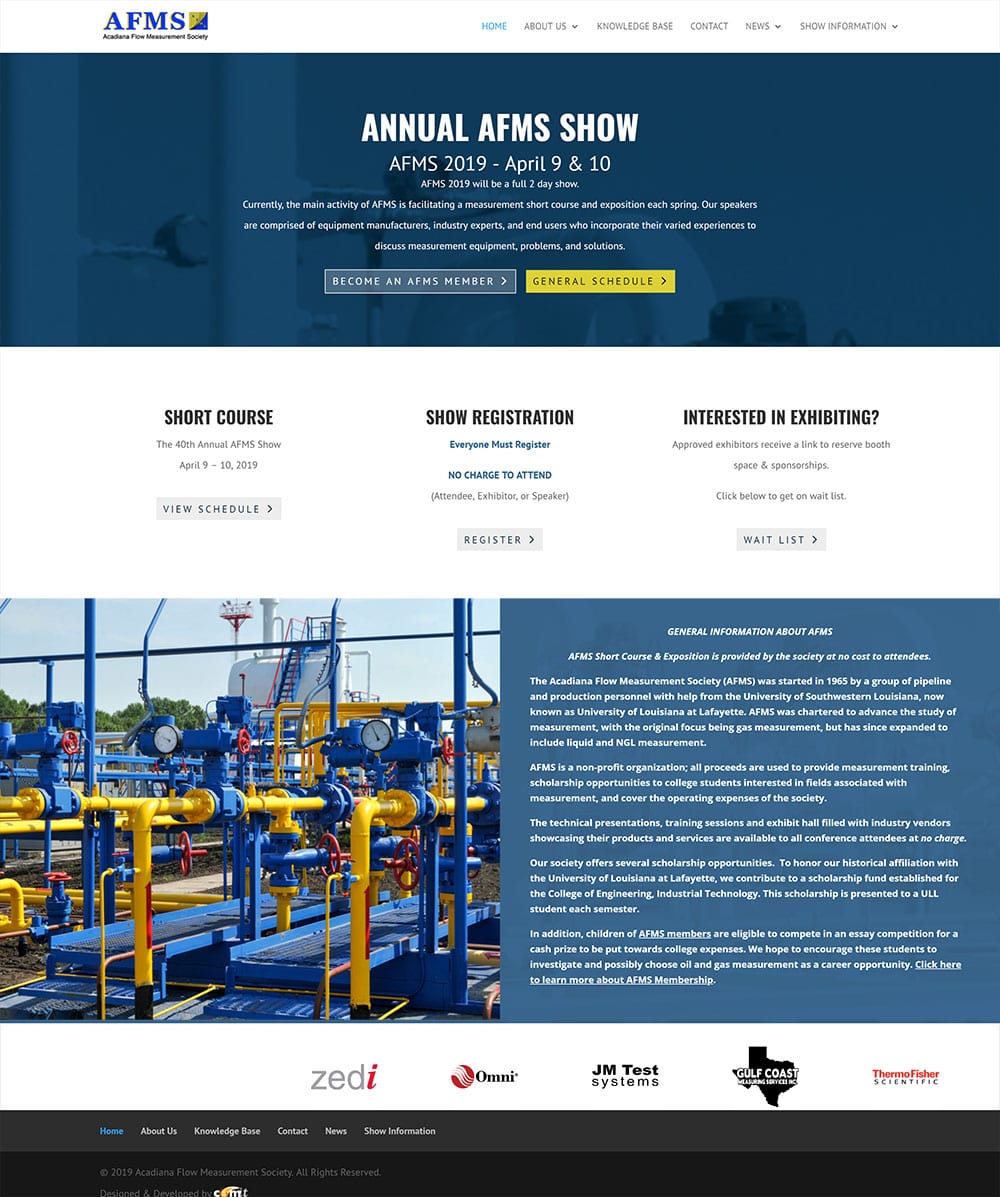 AFMS Home Page Design