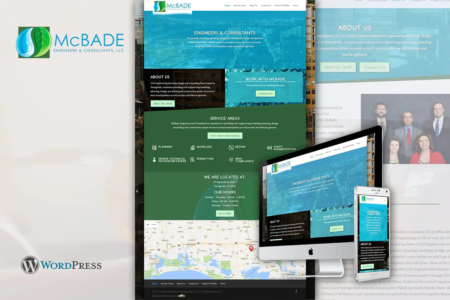 McBade Engineers & Consultants Mockups