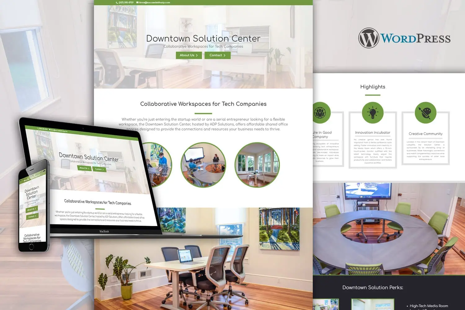 Downtown Solution Center Mockups