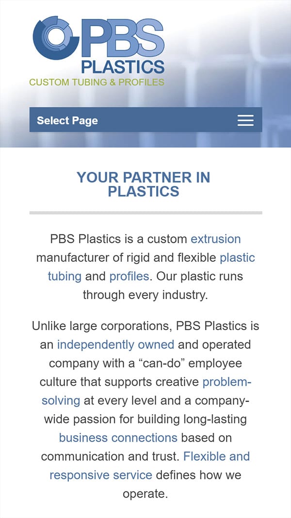 PBS Plastics phone mockup