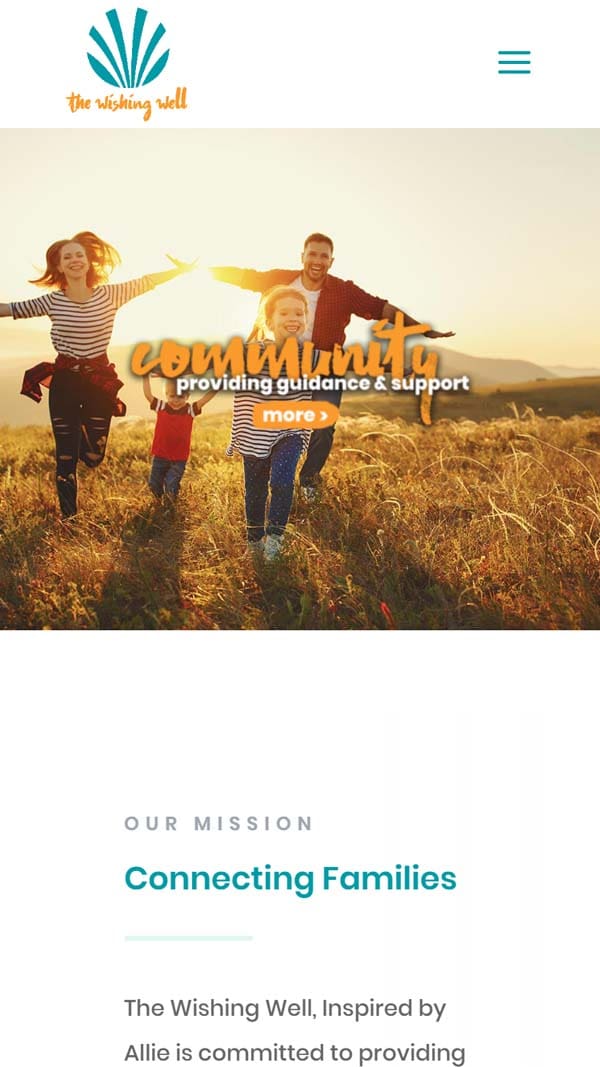 The Wishing Well mobile design