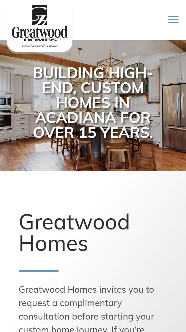 Greatwood Homes Phone Mockup
