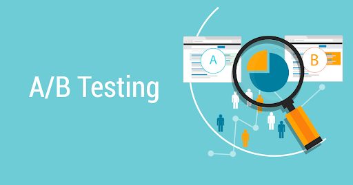 Vector Image demonstrating A/B Testing of a Website