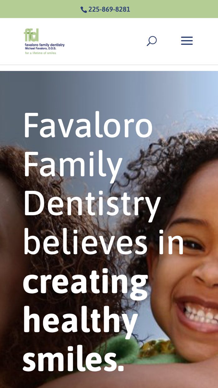 Favalorofamilydentistry Screenshot mobile