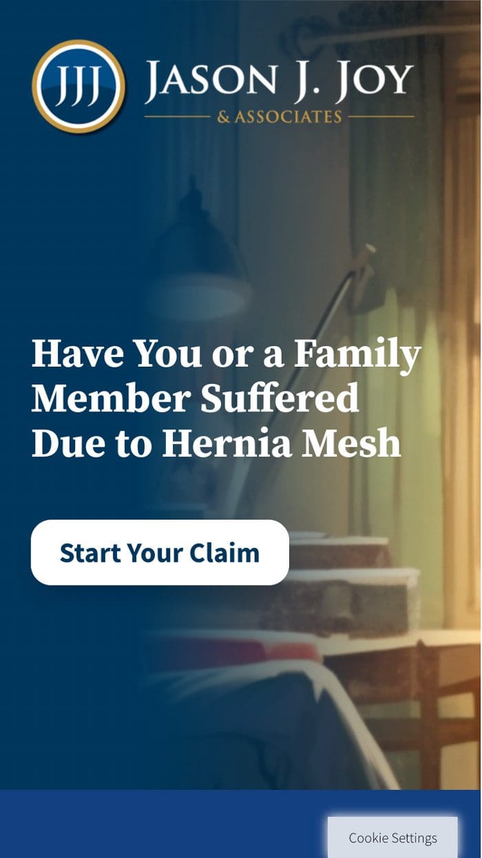 Jason Joy Hernia Mesh Www.herniameshcase.com Mobile Mockup