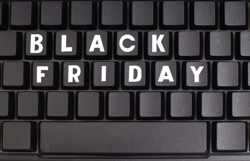 Words Black Friday On Computer Keyboard