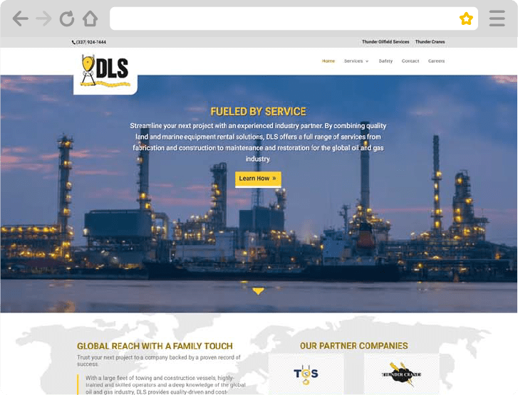 Dls Energy Website An Oil And Gas Website Design Project By Comit Developers