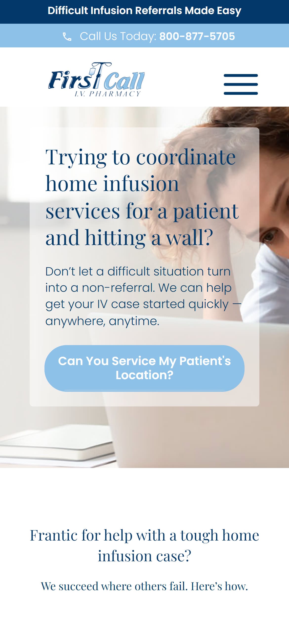 First Call Pharmacy Mobile Mockup