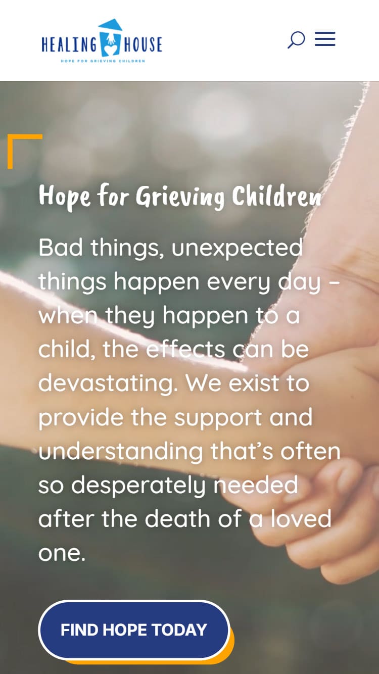 Healing House Mobile Mockup